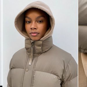 Aritzia super puff in modern taupe!